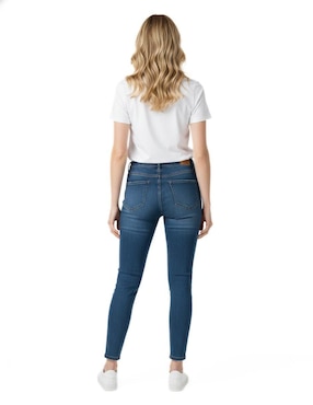 Set playera manga corta Indicum Denim cuello redondo para mujer