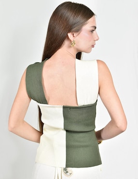 Blusa Roman Fashion sin manga para mujer