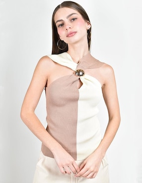 Blusa Roman Fashion sin manga para mujer