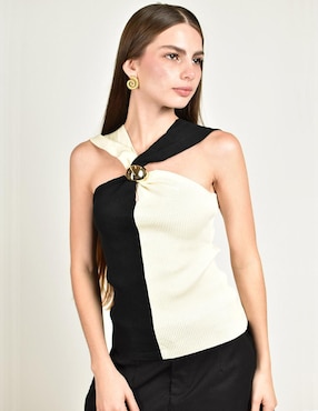 Blusa Roman Fashion sin manga para mujer
