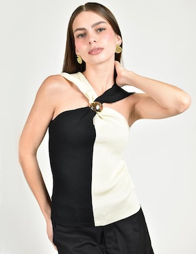 Blusa Roman Fashion sin manga para mujer