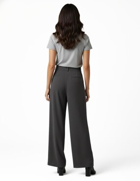 Set playera manga corta Indicum Denim cuello redondo para mujer