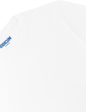 Set playera manga corta Indicum Denim cuello redondo para mujer