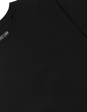 Set playera manga corta Indicum Denim cuello redondo para mujer