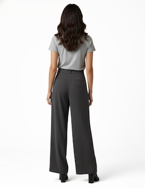 Set playera manga corta Indicum Denim cuello redondo para mujer