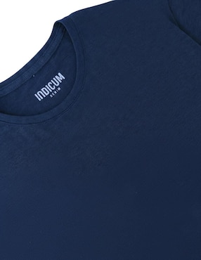 Set playera manga corta Indicum Denim cuello redondo para mujer