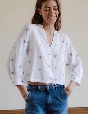 Blusa Renatta&Go manga 3/4 para mujer