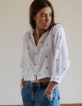 Blusa Renatta&Go manga 3/4 para mujer