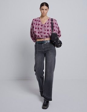 Blusa Renatta&Go manga 3/4 para mujer