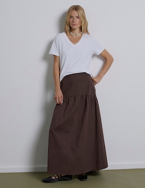 Falda larga Renatta&Go a la cintura