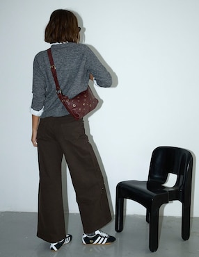 Jeans wide leg cintura Renatta&go para mujer