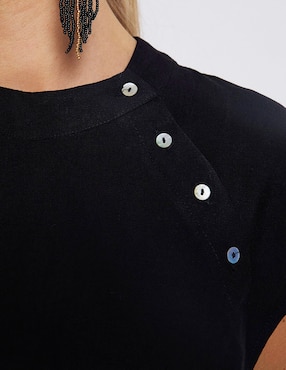 Blusa Renatta&Go manga corta para mujer