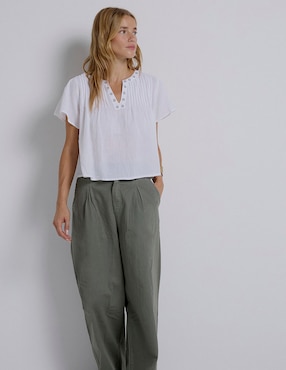 Blusa Renatta&Go manga corta para mujer