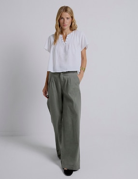 Blusa Renatta&Go manga corta para mujer