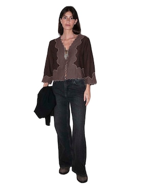 Blusa Renatta&Go manga 3/4 para mujer