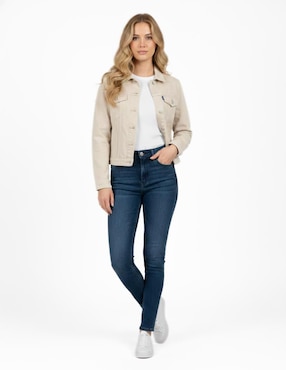 Chamarra denim Indicum Denim de mezclilla para mujer