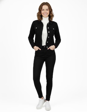 Chamarra denim Indicum Denim de mezclilla para mujer