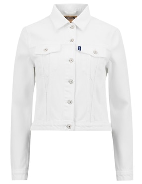 Chamarra denim Indicum Denim de mezclilla para mujer