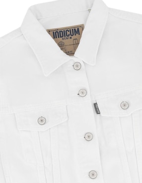 Chamarra denim Indicum Denim de mezclilla para mujer