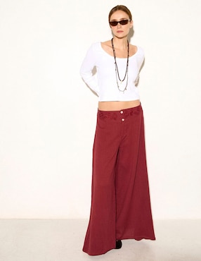 Pantalón relaxed Renatta&go amplio para mujer