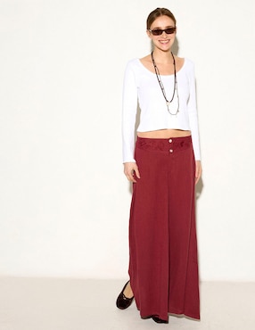 Pantalón relaxed Renatta&go amplio para mujer