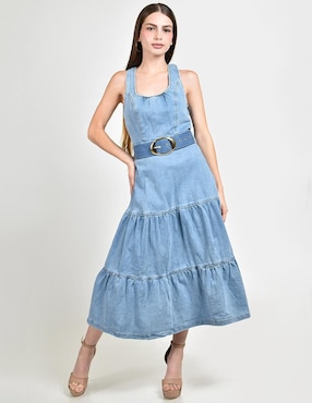 Vestido midi casual Roman Fashion para mujer