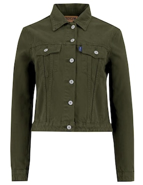Chamarra denim Indicum Denim de mezclilla para mujer