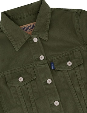 Chamarra denim Indicum Denim de mezclilla para mujer