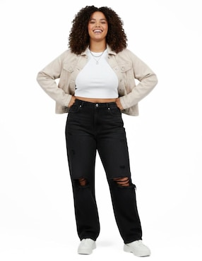 Chamarra denim Indicum Denim de mezclilla para mujer