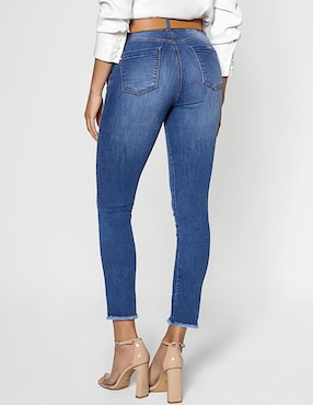 Jeans skinny cintura Studio F Akora para mujer