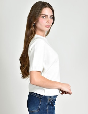 Blusa Roman Fashion manga corta para mujer