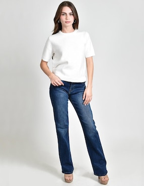 Blusa Roman Fashion manga corta para mujer