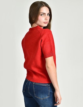 Blusa Roman Fashion manga corta para mujer