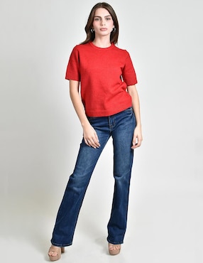 Blusa Roman Fashion manga corta para mujer