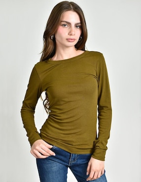 Blusa Roman Fashion manga larga para mujer