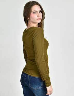 Blusa Roman Fashion manga larga para mujer