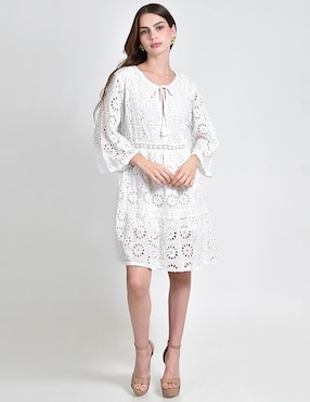 Vestido a la rodilla casual Roman Fashion para mujer