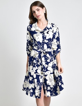 Vestido arriba de la rodilla casual Roman Fashion para mujer