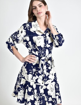 Vestido arriba de la rodilla casual Roman Fashion para mujer