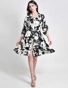 Vestido arriba de la rodilla casual Roman Fashion para mujer