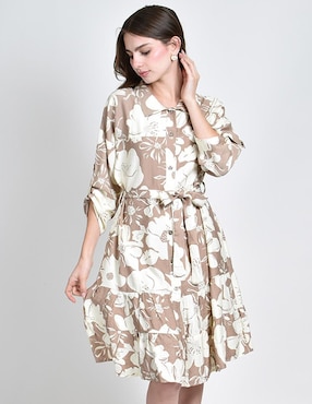 Vestido a la rodilla casual Roman Fashion para mujer