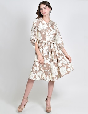 Vestido a la rodilla casual Roman Fashion para mujer