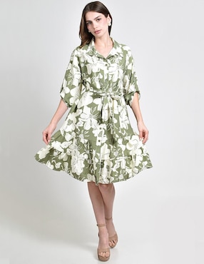 Vestido a la rodilla casual Roman Fashion para mujer
