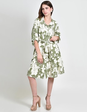 Vestido a la rodilla casual Roman Fashion para mujer