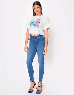 Jeans ultra slim cintura Studio F Estocolmo para mujer
