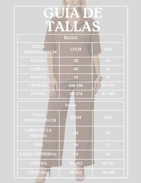 Conjunto Malabis para mujer