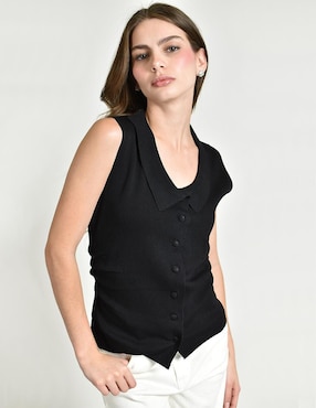 Blusa Roman Fashion sin manga para mujer