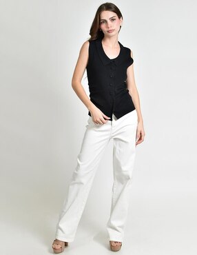 Blusa Roman Fashion sin manga para mujer