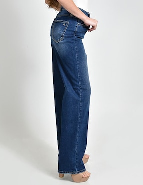 Jeans wide leg cintura alta Roman Fashion para mujer