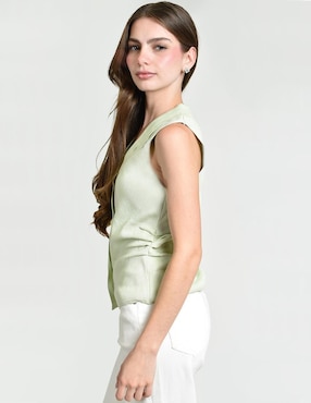 Blusa Roman Fashion sin manga para mujer